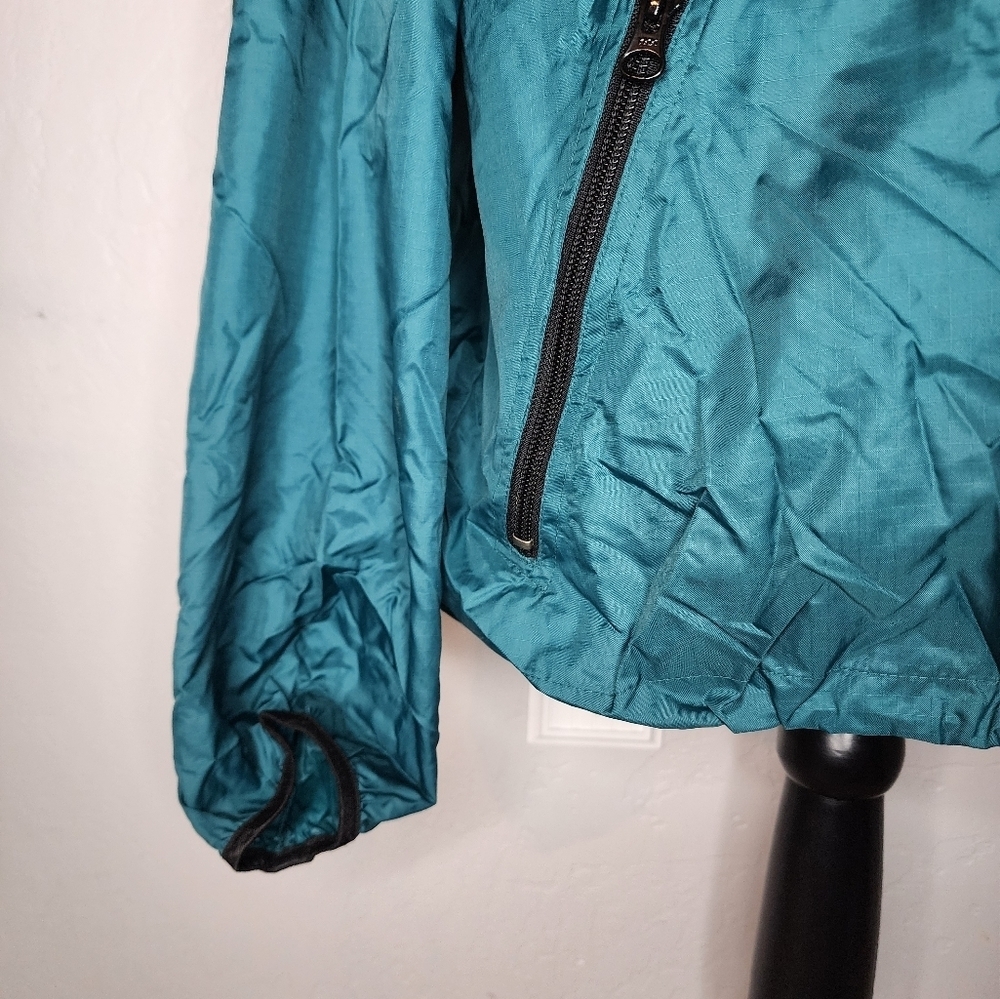 Helly Hansen Teal Packable Waterproof Windbreaker… - image 2